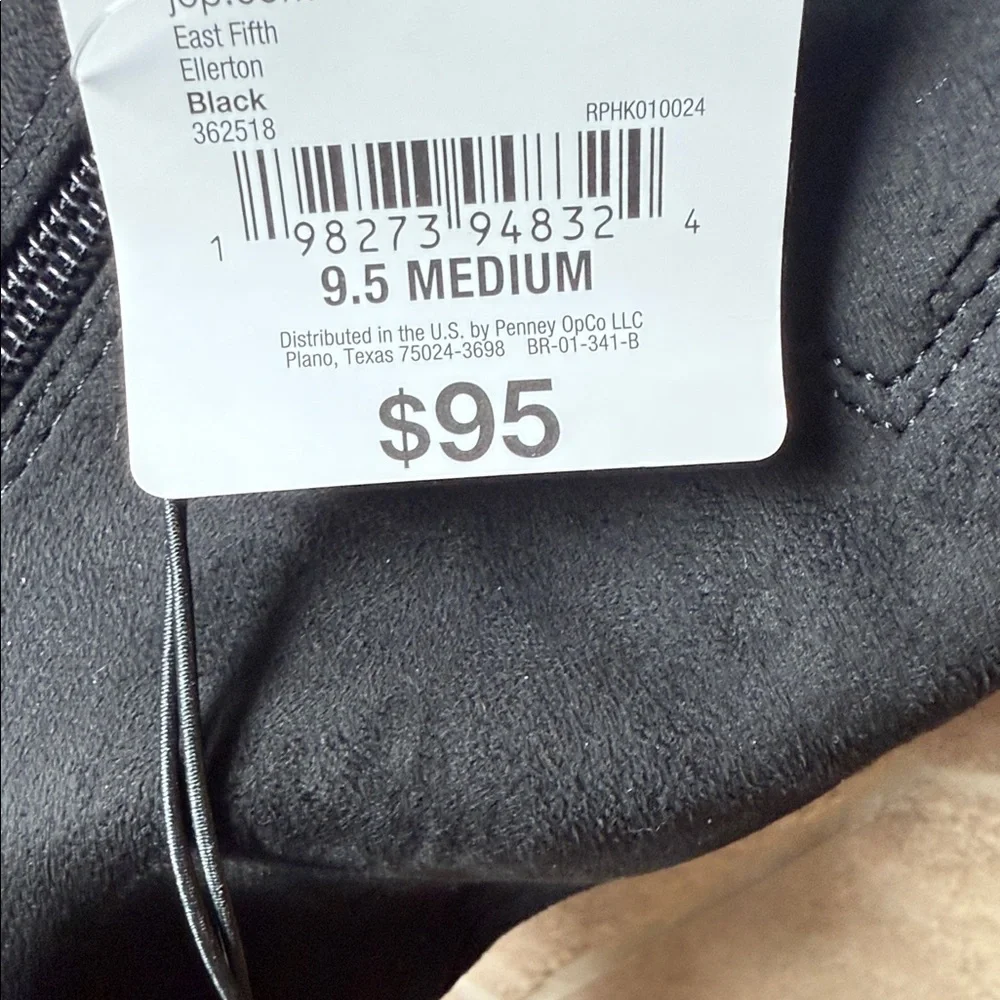 East 5th Black Heeled Boots with Buckle Detail - Picture 3 of 3